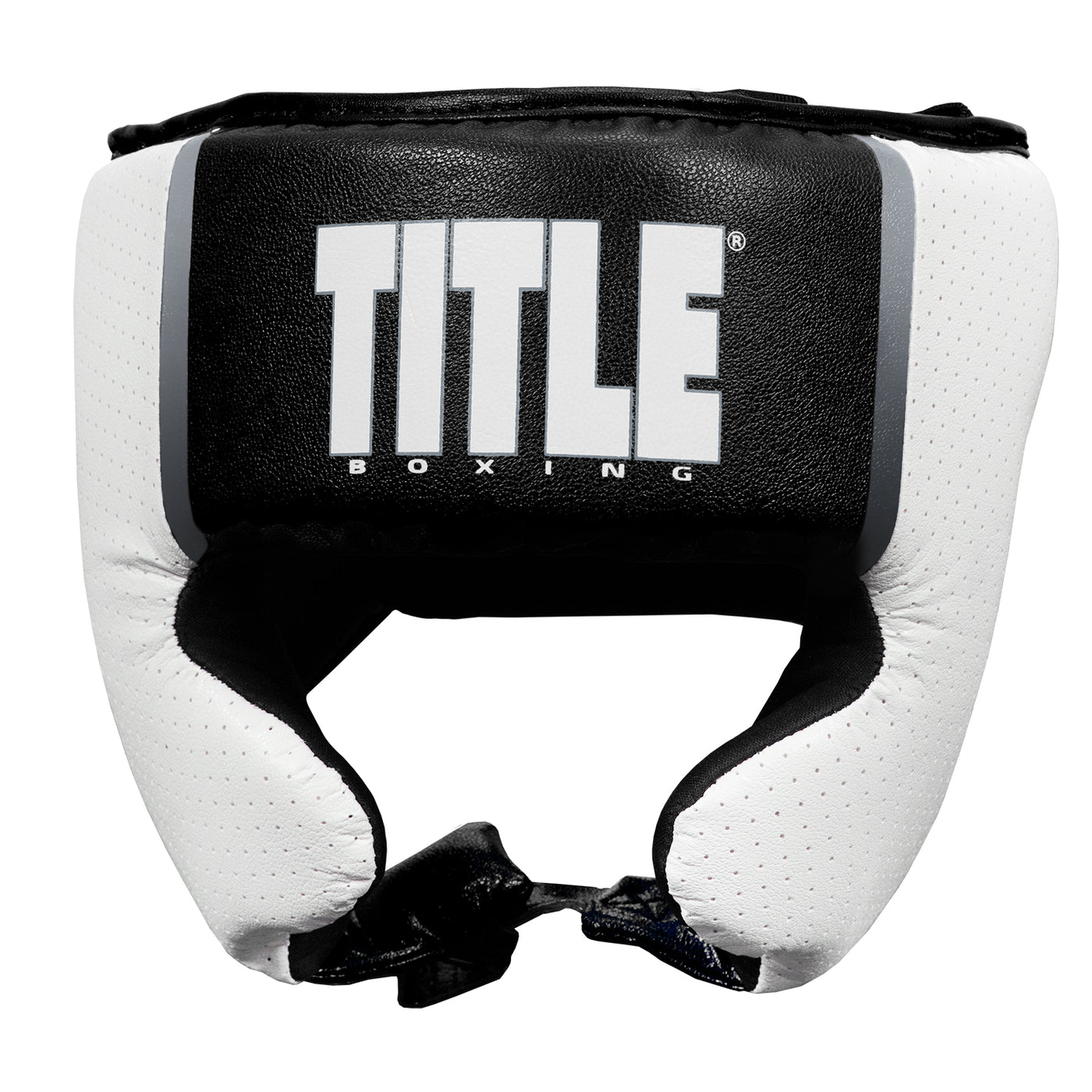 variant:black::TITLE Boxing Aerovent Elite USA Boxing Competition Headgear – With Cheeks front view