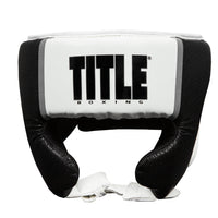 variant:white::TITLE Boxing Aerovent Elite USA Boxing Competition Headgear – With Cheeks front view