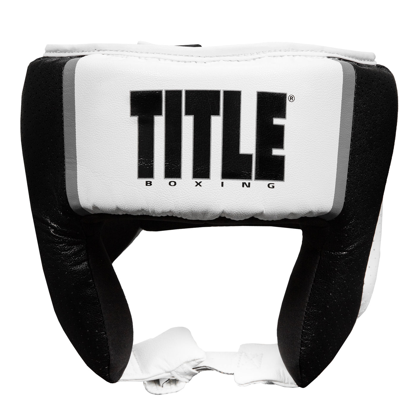 variant:white::TITLE Boxing Aerovent Elite USA Boxing Competition Headgear – Open Face front view
