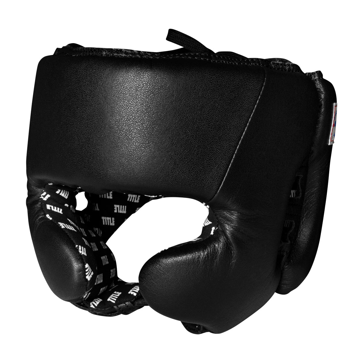 color:blank black::TITLE Boxing USA Boxing Competition Headgear - With Cheeks main view