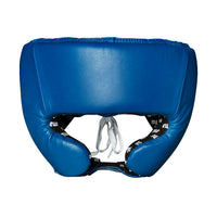 variant:blank blue::TITLE Boxing USA Boxing Competition Headgear - With Cheeks front view
