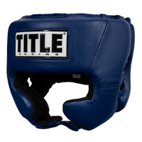 color:blue::TITLE Boxing USA Boxing Competition Headgear - With Cheeks main view