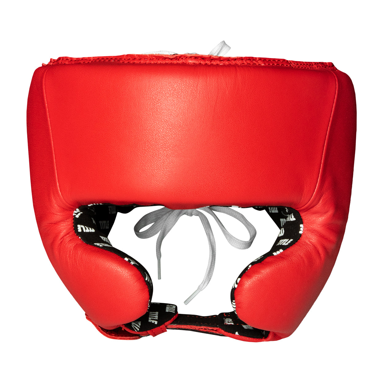 variant:Blank Red::TITLE Boxing USA Boxing Competition Headgear - With Cheeks front view