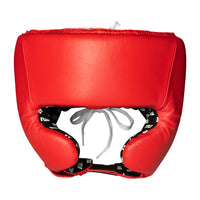 variant:Blank Red::TITLE Boxing USA Boxing Competition Headgear - With Cheeks front view
