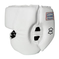 variant:blank white::TITLE Boxing USA Boxing Competition Headgear - With Cheeks side view