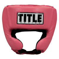 variant:pink::TITLE Boxing USA Boxing Competition Headgear - With Cheeks front view