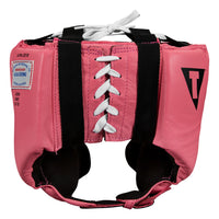 variant:pink::TITLE Boxing USA Boxing Competition Headgear - With Cheeks back view