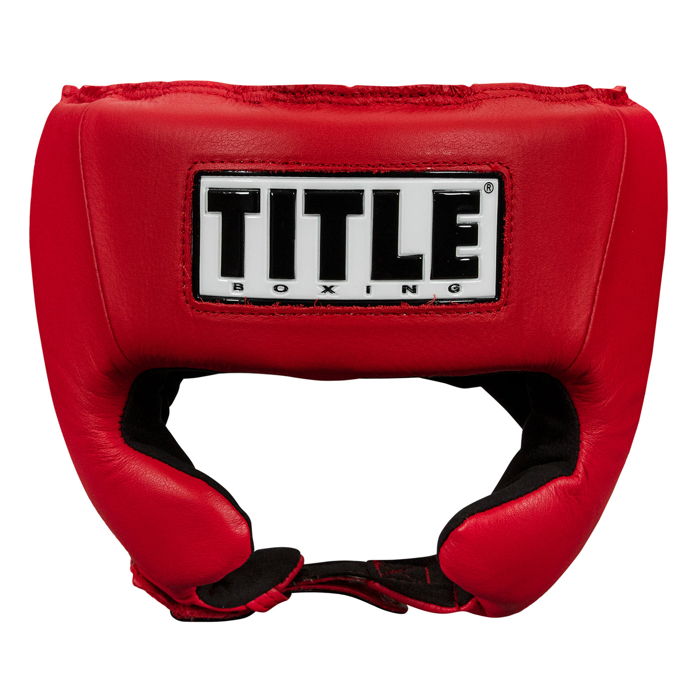 variant:red::TITLE Boxing USA Boxing Competition Headgear - With Cheeks front view