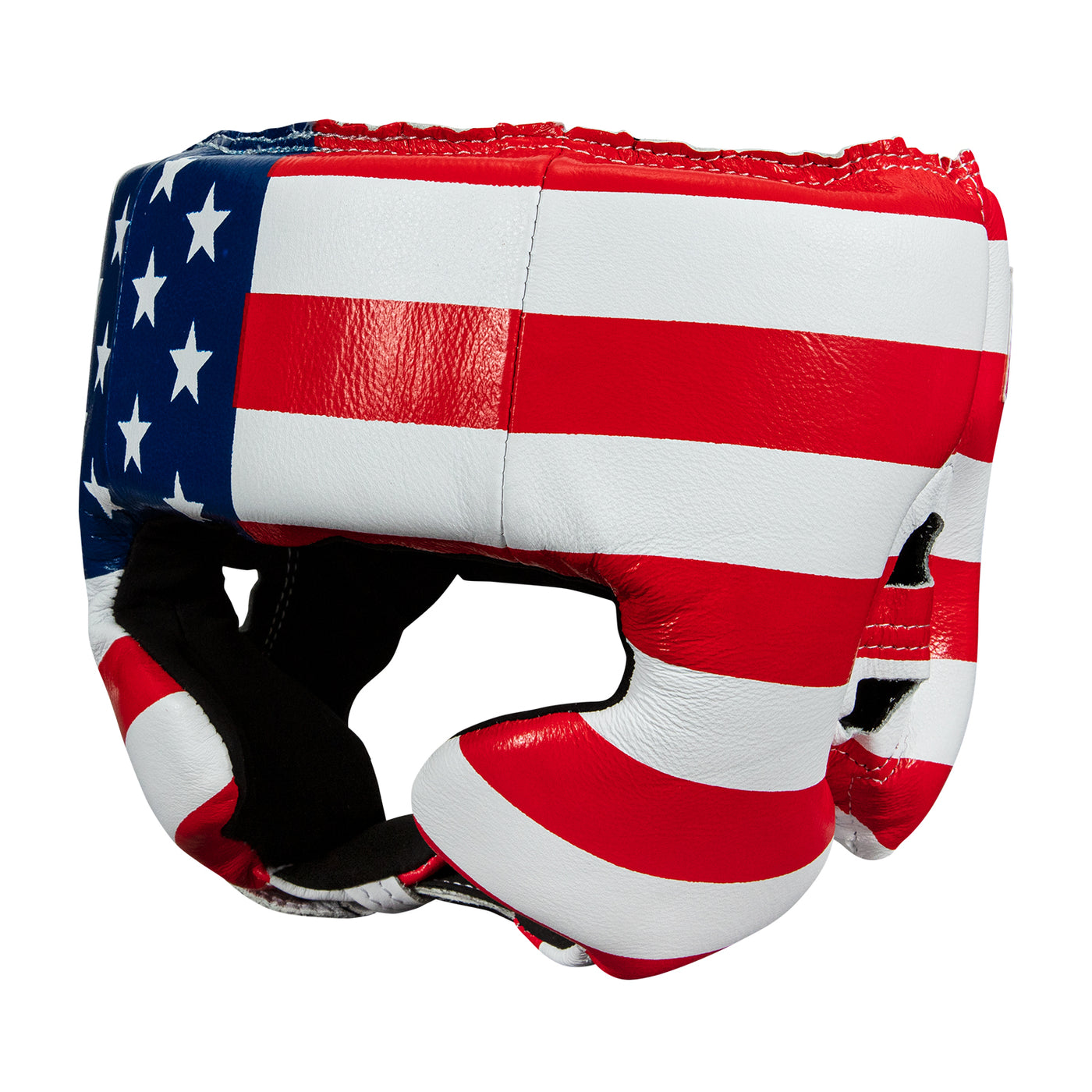 color:usa::TITLE Boxing USA Boxing Competition Headgear - With Cheeks main view