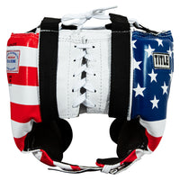 variant:usa::TITLE Boxing USA Boxing Competition Headgear - With Cheeks back view