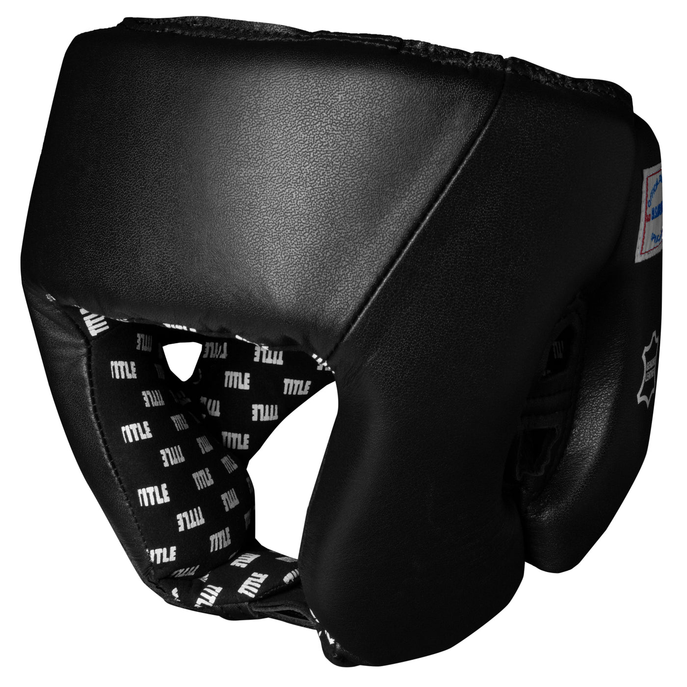 color:blank black::TITLE Boxing USA Boxing Competition Headgear - Open Face main view