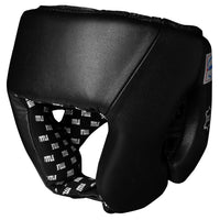 color:blank black::TITLE Boxing USA Boxing Competition Headgear - Open Face main view