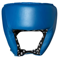 variant:blank blue::TITLE Boxing USA Boxing Competition Headgear - Open Face front view