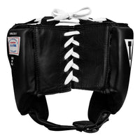 variant:black::TITLE Boxing USA Boxing Competition Headgear - Open Face back view
