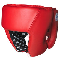 color:blank red::TITLE Boxing USA Boxing Competition Headgear - Open Face main view