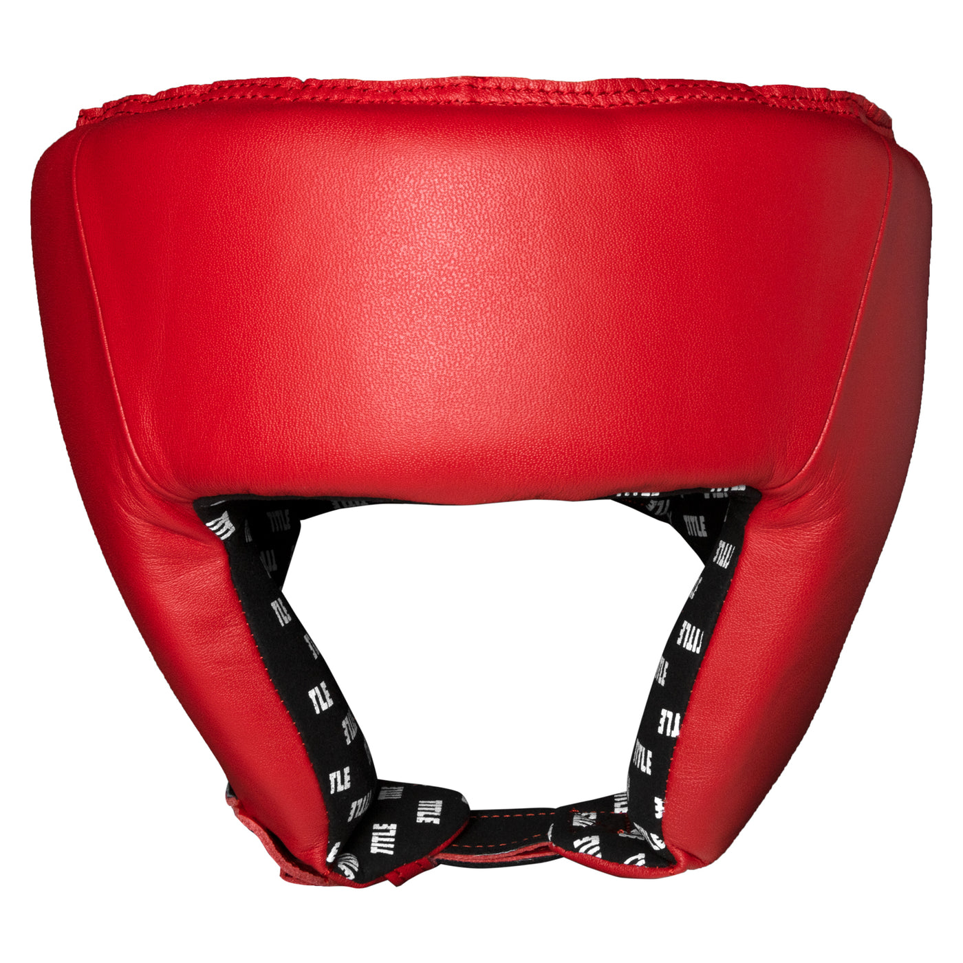 variant:blank red::TITLE Boxing USA Boxing Competition Headgear - Open Face front view