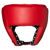 variant:blank red::TITLE Boxing USA Boxing Competition Headgear - Open Face front view