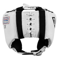 variant:white::TITLE Boxing USA Boxing Competition Headgear - Open Face back view