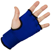 variant:blue/black::TITLE Boxing Attack Nitro Speed Wraps 2.0 guy palm view