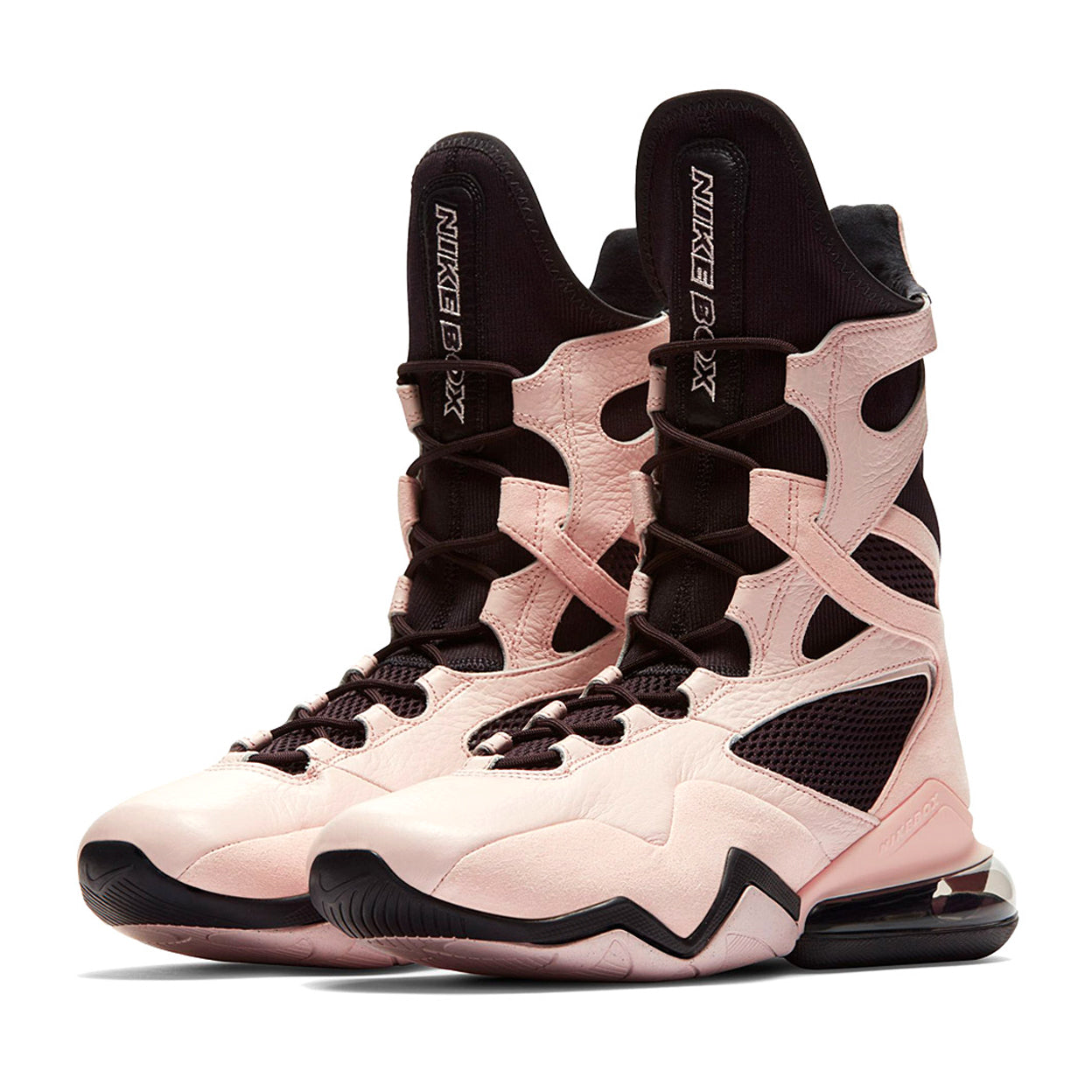 variant:grey/pink::Nike Women's Air Max Boxing Shoes both shoe view