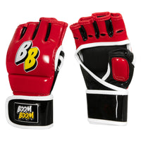 variant:Red/Black/White:: BOOM BOOM Boxing Bomber Youth MMA Gloves side view