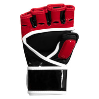 variant:Red/Black/White:: BOOM BOOM Boxing Bomber Youth MMA Gloves palm view
