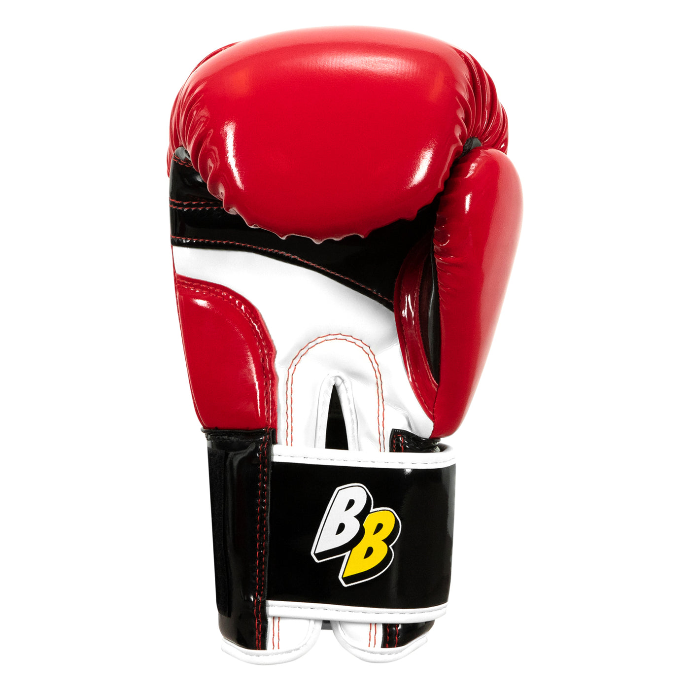 variant:Red/Black::BOOM BOOM Boxing Striker Youth Boxing Gloves palm view