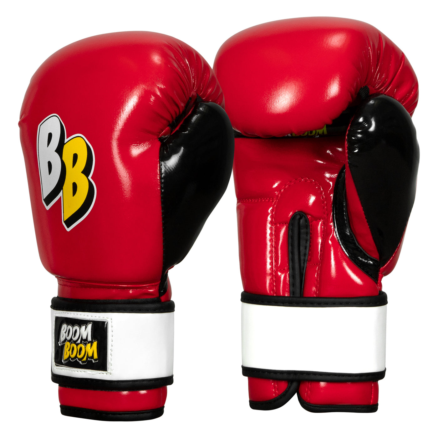 variant:Red/Black/White::BOOM BOOM Boxing Silencer Youth Bag Gloves side view