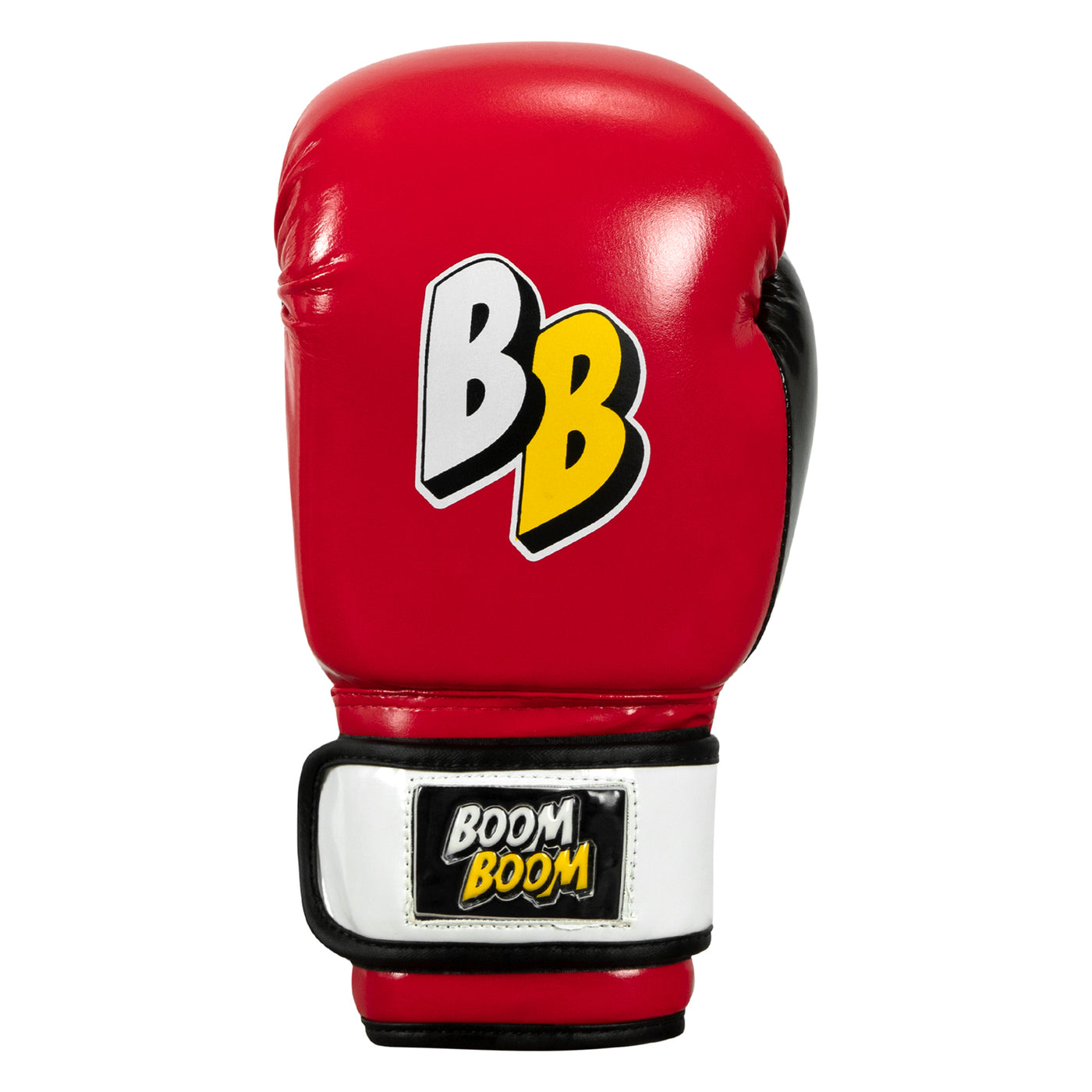 variant:Red/Black/White::BOOM BOOM Boxing Silencer Youth Bag Gloves front view
