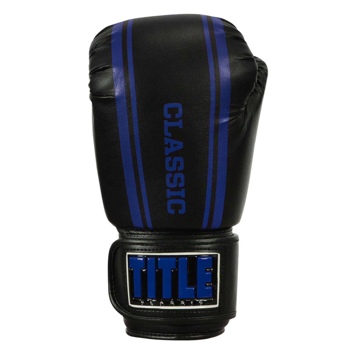 variant:black/blue::TITLE Classic Speed Boxing Gloves front view