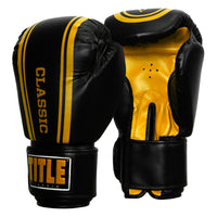 variant:black/gold::TITLE Classic Speed Boxing Gloves side view