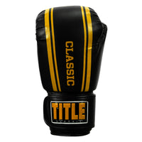 variant:black/gold::TITLE Classic Speed Boxing Gloves front view