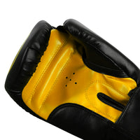 variant:black/gold::TITLE Classic Speed Boxing Gloves palm view