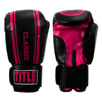color:black/pink::TITLE Classic Speed Boxing Gloves main view