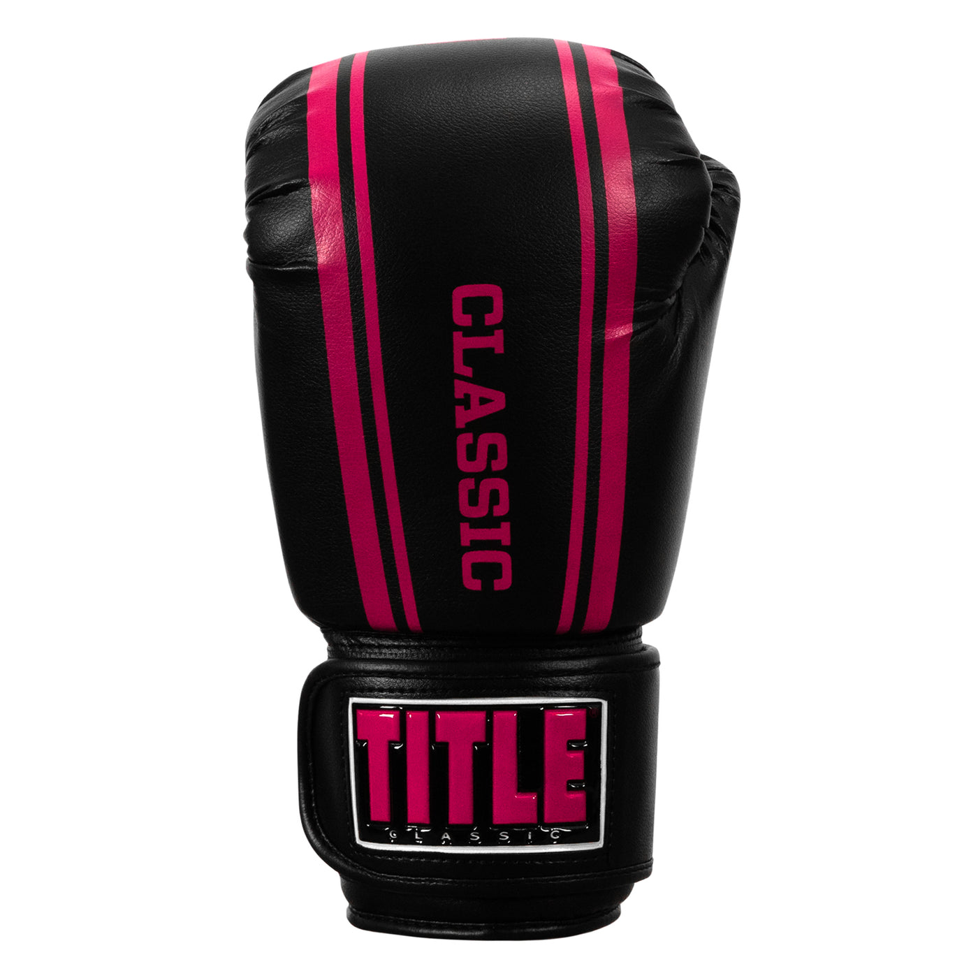 variant:black/pink::TITLE Classic Speed Boxing Gloves front view
