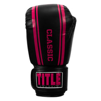 variant:black/pink::TITLE Classic Speed Boxing Gloves front view