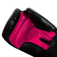 variant:black/pink::TITLE Classic Speed Boxing Gloves palm view