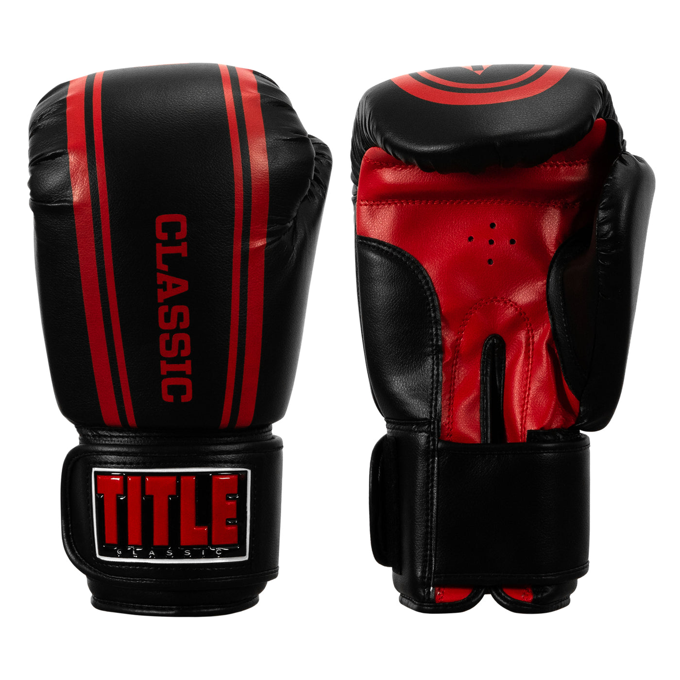 color:black/red::TITLE Classic Speed Boxing Gloves main view