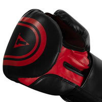 variant:black/red::TITLE Classic Speed Boxing Gloves fingers view
