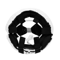 variant:white::TITLE Classic USA Boxing Competition Headgear-With Cheeks top view