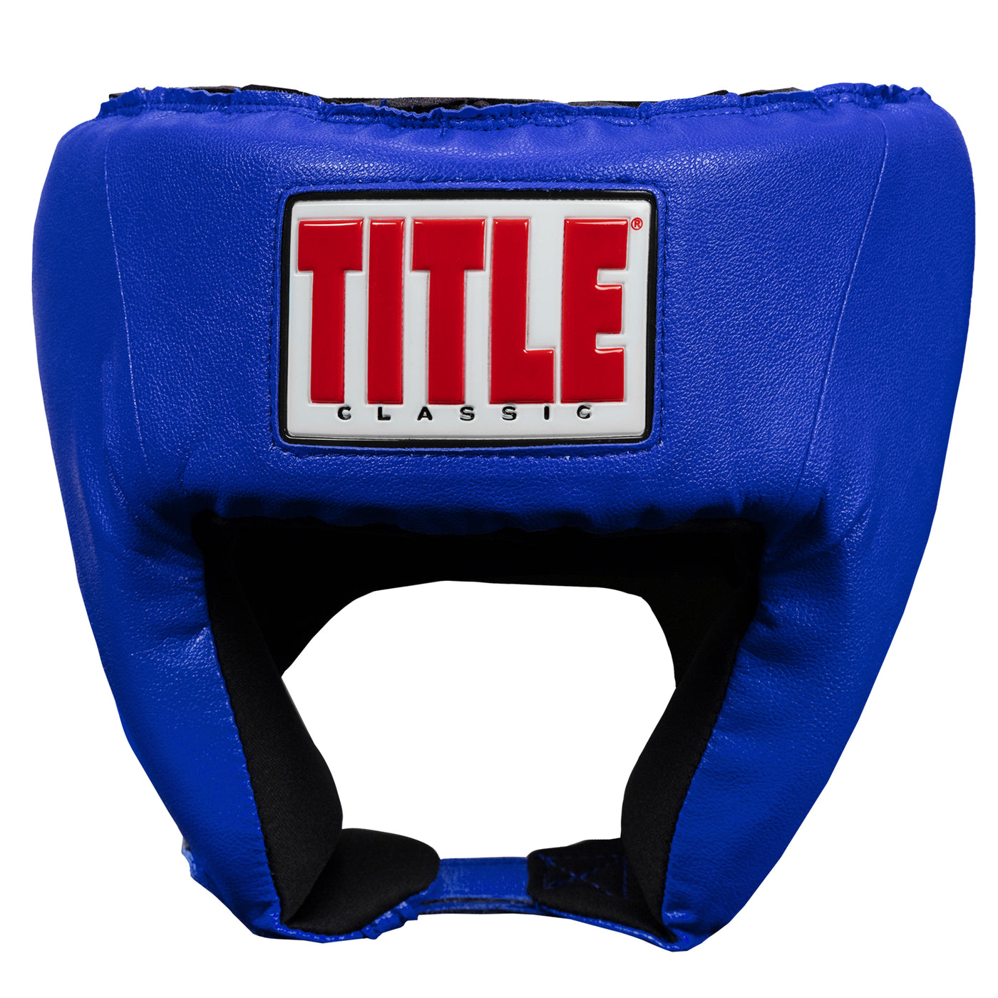 variant:blue::TITLE Classic USA Boxing Competition Headgear – Open Face front view