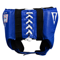 variant:blue::TITLE Classic USA Boxing Competition Headgear – Open Face back view