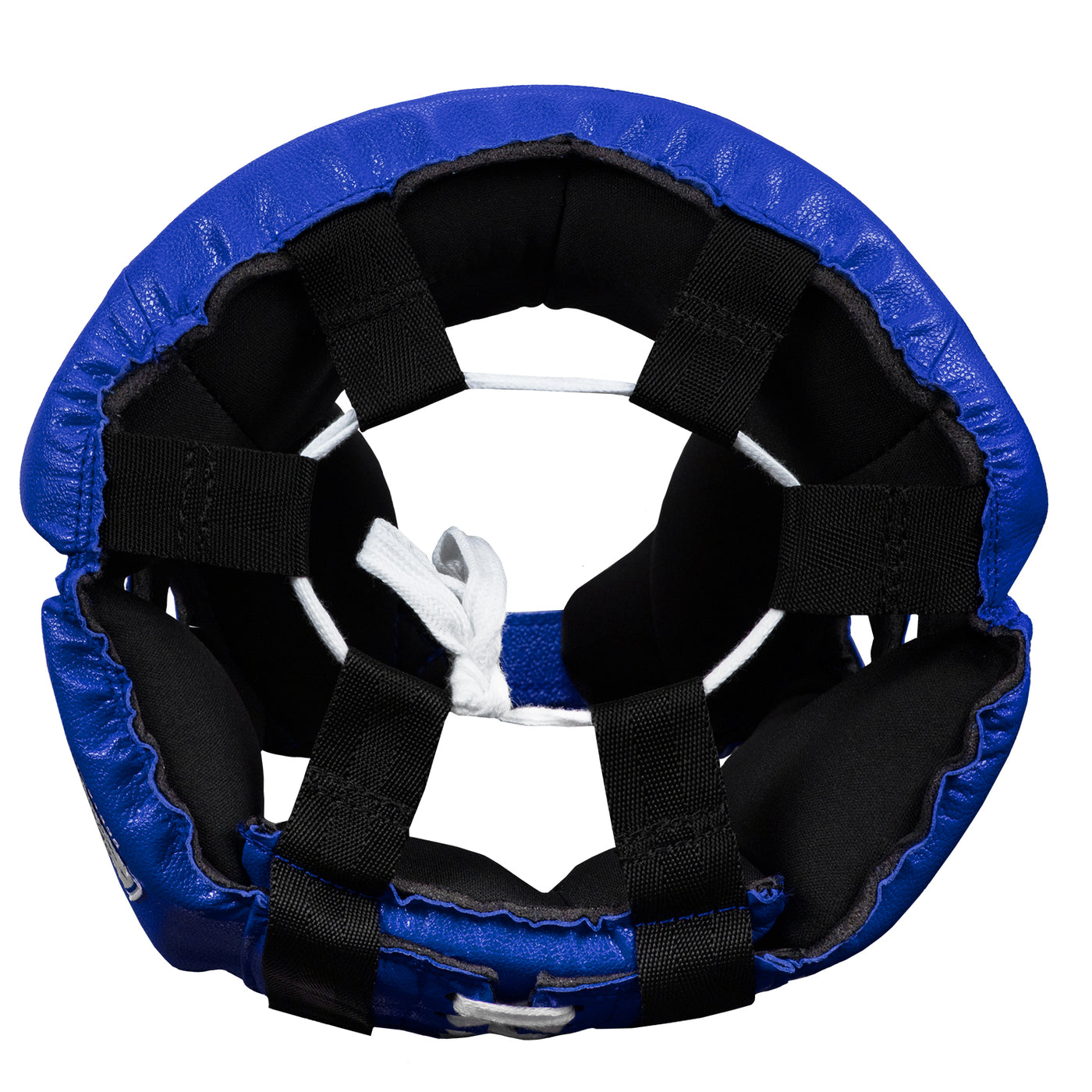variant:blue::TITLE Classic USA Boxing Competition Headgear – Open Face top view
