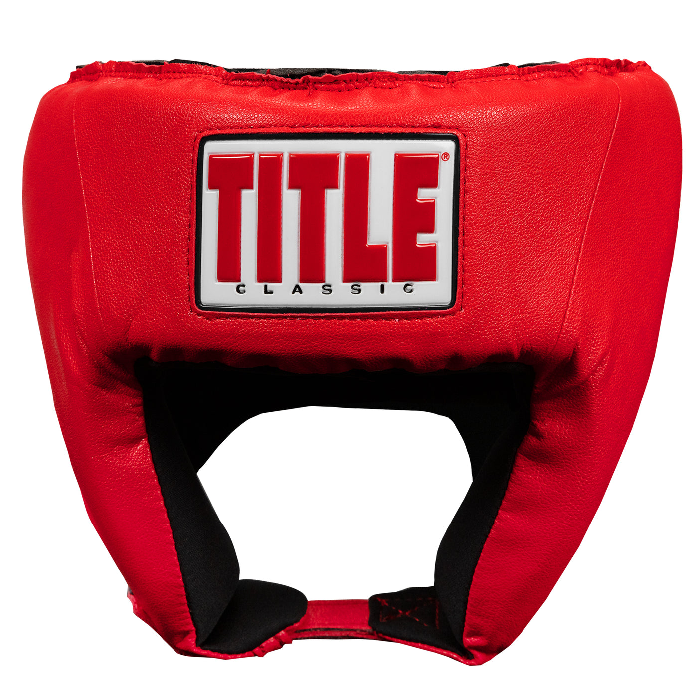 variant:red::TITLE Classic USA Boxing Competition Headgear-Open Face front view