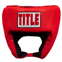variant:red::TITLE Classic USA Boxing Competition Headgear-Open Face front view