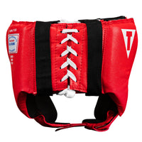variant:red::TITLE Classic USA Boxing Competition Headgear-Open Face back view