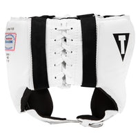 variant:white::TITLE Classic USA Boxing Competition Headgear – Open Face back view
