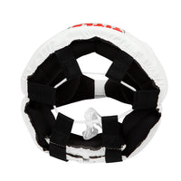 variant:white::TITLE Classic USA Boxing Competition Headgear – Open Face top view
