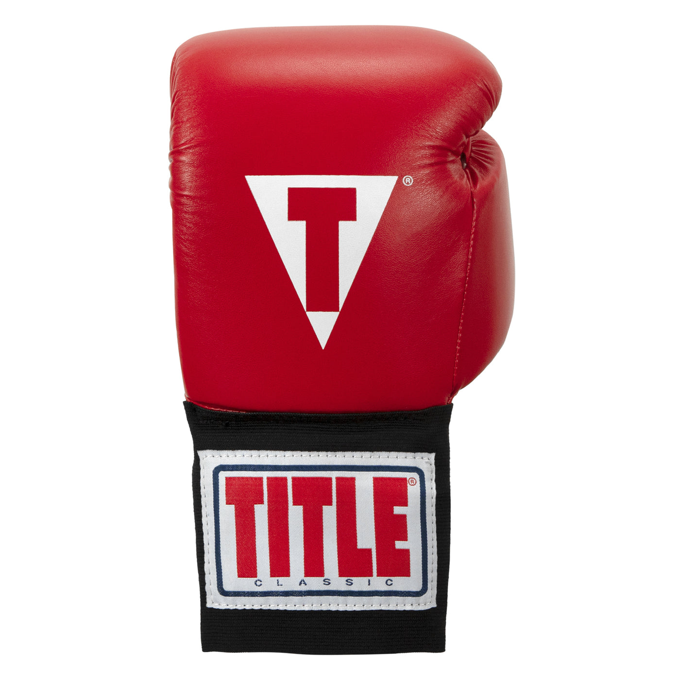 variant:red::TITLE Classic USA Boxing Competition Gloves - Elastic front view