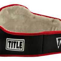variant:black::TITLE Boxing Triple Platinum Title Belt  inside of belt